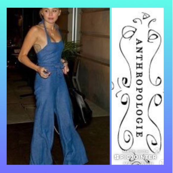 Anthropologie Pants - Anthropologie Elevenes Sharlene halter jumpsuit